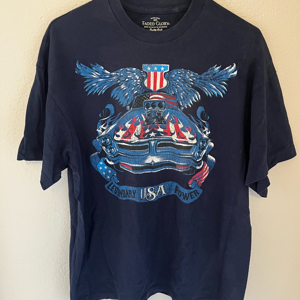 Faded Glory Men's Navy Graphic T-Shirt